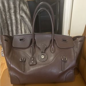 Ralph Lauren Ricky Tote 40 Duffle Brown